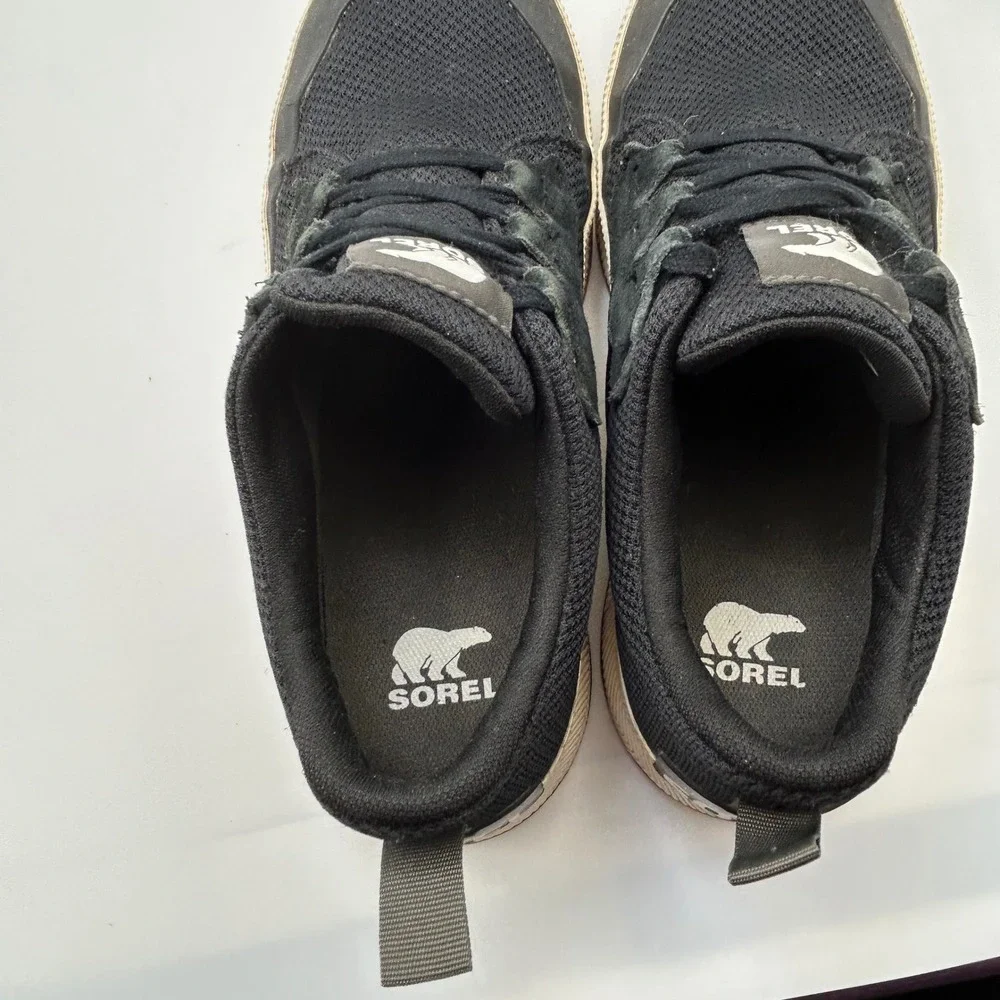 Sorel Out N About III Low Waterproof Platform Sneakers Womens 8.5 Black Gorpcore